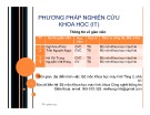 Bài giảng Phương pháp nghiên cứu khoa học (IT)