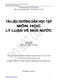 Bài giảng tài liệu học môn học Lý luận về nhà nước - Th.S Lê Việt Tuấn