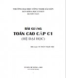 Bài giảng Toán cao cấp C1 (Hệ đại học): Phần 2 - TS. Trần Ngọc Hội