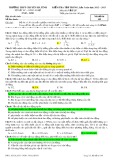 Đề kiểm tra tập trung năm học 2012-2013 môn Vật lý lần 1 - Trường THPT chuyên Hà Tĩnh (Mã đề thi 149)