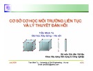 Bài giảng Cơ sở cơ học môi trường liên tục và lý thuyết đàn hồi: Chương 3 - PGS. TS. Trần Minh Tú