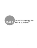 Bài giảng Bài 8: Sở hữu trí tuệ trong nền kinh tế kỹ thuật số