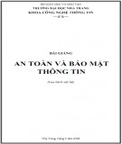 Bài giảng An toàn và bảo mật thông tin: Phần 1 - Trần Văn Minh