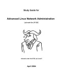 Advanced Linux Network Administration: Lab work for LPI 202