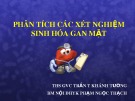 Bài giảng Phân tích các xét nghiệm sinh hóa gan mật  - ThS. Trần Khánh Tường