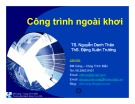 Bài giảng Công trình ngoài khơi: Chương 2 - TS. Nguyễn Danh Thảo. ThS. Đặng Xuân Trường