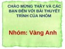 Bài thuyết trình: Công nghiệp hóa trước đổi mới