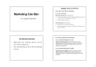 Bài giảng Marketing căn bản: Chương 1 - Nguyễn Thanh Minh