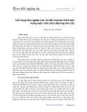 Các trung tâm nghiên cứu và triển khai phi chính phủ trong nước: Một cách đáp ứng nhu cầu - Đặng Thị Việt Phương