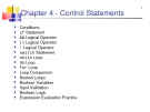Lecture Introduction to programming with Java - Chapter 4: Control statements