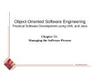 Lecture Object-oriented software engineering: Chapter 11 - Timothy Lethbridge, Robert Laganiere