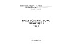 Hoạt động ứng dụng Tiếng Việt 5 - Tập 1