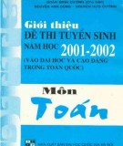 Ôn tập môn Toán - Giới thiệu đề thi tuyển sinh năm học 2001-2002: Phần 1