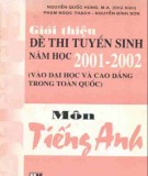 Ôn tập môn Tiếng Anh - Giới thiệu đề thi tuyển sinh năm học 2001-2002: Phần 2