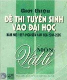 Giới thiệu một số đề thi tuyển sinh vào Đại học môn Vật lí (Tái bản có bổ sung năm 2005): Phần 1