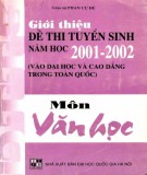 Ôn tập môn Văn học - Giới thiệu đề thi tuyển sinh năm học 2001-2002: Phần 2