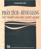 Văn học nước ngoài - Phân tích và bình giảng tác phẩm: Phần 1