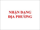 Bài giảng Nhận dạng địa phương - Phan Chánh Dưỡng