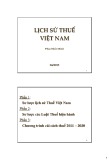 Bài giảng Lịch sử thuế Việt Nam (2014) - Phan Hiển Minh