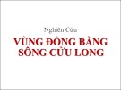 Bài giảng Nghiên cứu vùng Đồng bằng Sông Cửu Long - Phan Chánh Dưỡng