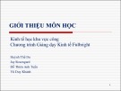 Bài giảng Giới thiệu môn học: Kinh tế học khu vực công