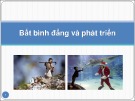 Bài giảng Bất bình đẳng và phát triển - Châu Văn Thành