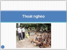 Bài giảng Thoát nghèo - Châu Văn Thành