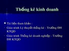 Bài giảng Thống kê kinh doanh (64tr)