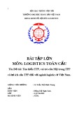 Bài tập lớn: Tìm hiểu TPP, vai trò của Mỹ trong TPP và lợi ích của TPP đối với ngành Logistics ở Việt Nam