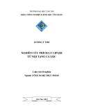 Luận văn tốt nghiệp: Nghiên cứu trích ly lipase từ nội tạng cá lóc