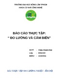 Báo cáo thực tập: Đo lường và cảm biến 3