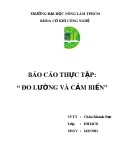 Báo cáo thực tập: Đo lường và cảm biến