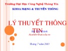 Bài giảng Lý thuyết thông tin: Chương 0 - Bùi Văn Thành