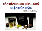 Bài giảng Cân bằng oxid hóa – khử điện hóa học - ThS. Ngô Gia Lương