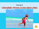 Bài giảng Chương 11: Cân bằng trong dung dịch lỏng