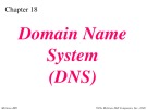 Lecture TCP-IP protocol suite - Chapter 18: Domain Name System (DNS)