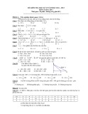 Bộ đề kiểm tra HK2 môn Toán lớp 7 năm 2012-2013