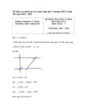 Đề kiểm tra giữa học kỳ I môn Toán lớp 7 năm 2014-2015 (Trường THCS Nhân Mỹ)