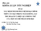 Báo cáo khóa luận tốt nghiệp: Xác định thành phần bệnh hại chính trên cây đậu phộng ngoài đồng, sau thu hoạch và hiệu quả phòng trừ của một số chế phẩm sinh học