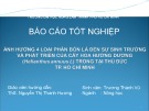 Báo cáo tốt nghiệp: Ảnh hưởng của 4 loại phân bón lá đến sự sinh trưởng và phát triển của cây hoa hướng dương (Helianthus annuus L.) trồng tại Thủ Đức – TP.HCM