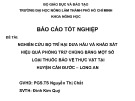 Báo cáo tốt nghiệp: Nghiên cứu bọ trĩ hại dưa hấu và khảo sát hiệu quả phòng trừ chúng bằng một số loại thuốc bảo vệ thực vật tại huyện Cần Đước – Long An