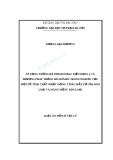 Luận án Tiến sĩ Vật lý: Áp dụng thống kê Fermi-Dirac biến dạng q và phương pháp thống kê mômen trong nghiên cứu một số tính chất nhiệt động, tính chất từ của kim loại và màng mỏng kim loại