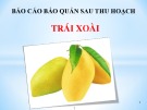 Báo cáo Bảo quản sau thu hoạch trái xoài