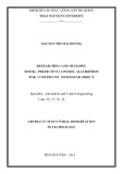 Tóm tắt Luận án Tiến sĩ: Researching and building model predictive control algorithms for continuous nonlinear object