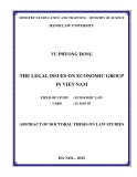 Abstract of doctoral thesis on law studies: The legal issues on Economic Group in Vietnam