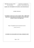 Synopsis of geography doctoral dissertation: Synthetic study the land cover in Thua Thien Hue province for development of sustainable agriculture and forestry
