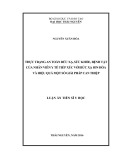 Luận án Tiến sĩ Y học: Thực trạng an toàn bức xạ, sức khỏe, bệnh tật của nhân viên y tế tiếp xúc với bức xạ ion hóa và hiệu quả một số giải pháp can thiệp