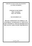 Summary of Phd thesis: Pecies composition of gobiidae and eleotridae and biological aspects of some commercial species distributed in the coastal areas of Ben Tre province