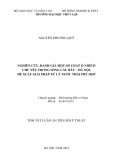 Tóm tắt Luận án Tiến sĩ Kỹ thuật: Nghiên cứu, đánh giá một số chất ô nhiễm chủ yếu trong sông Cầu Bây – Hà Nội, đề xuất giải pháp xử lý nước thải phù hợp