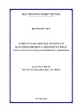 Luận án Tiến sĩ chuyên ngành Khoa học cây trồng: Nghiên cứu đặc điểm một số giống cói đang trồng phổ biến và biện pháp kỹ thuật tăng năng suất cói tại Ninh Bình và Thanh Hoá